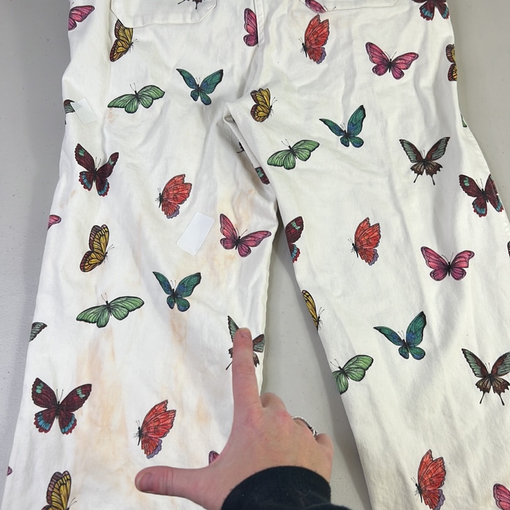 Rent the runway sz 12 Rachel Antonoff clem butterfly pattern jumpsuit rainbow - Picture 11 of 12